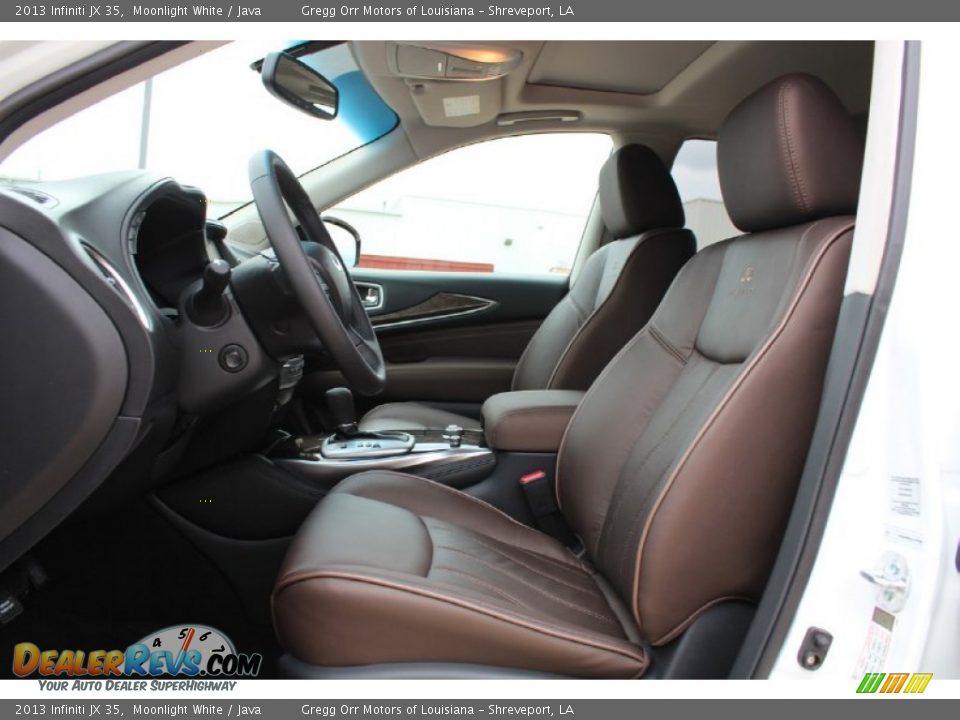 2013 Infiniti JX 35 Moonlight White / Java Photo #16