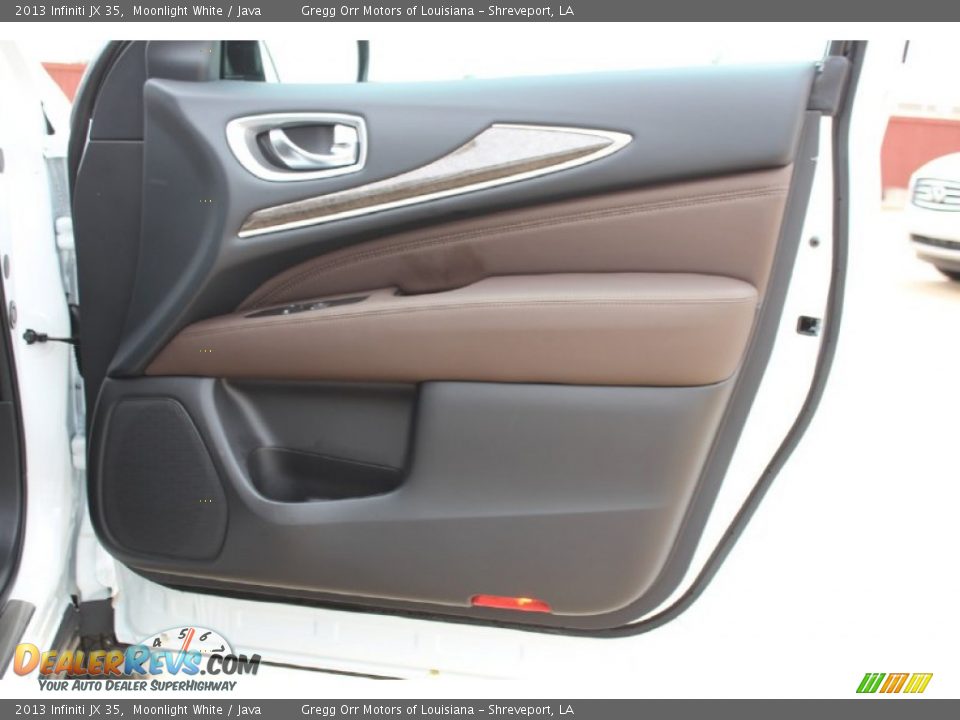 2013 Infiniti JX 35 Moonlight White / Java Photo #17