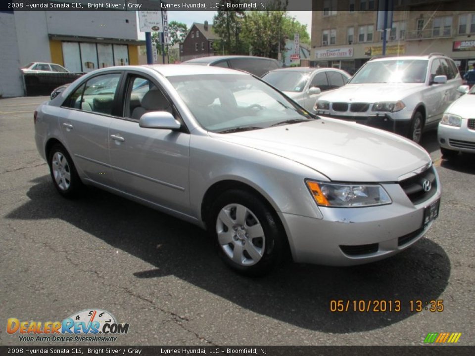 2008 Hyundai Sonata GLS Bright Silver / Gray Photo #2