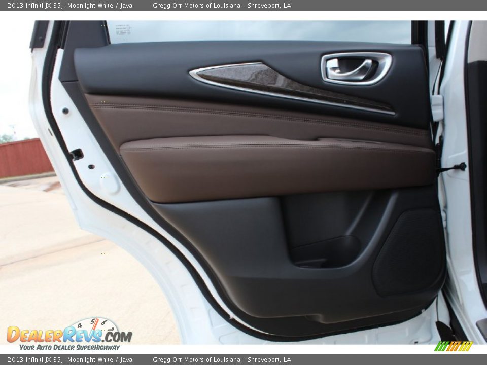 2013 Infiniti JX 35 Moonlight White / Java Photo #19