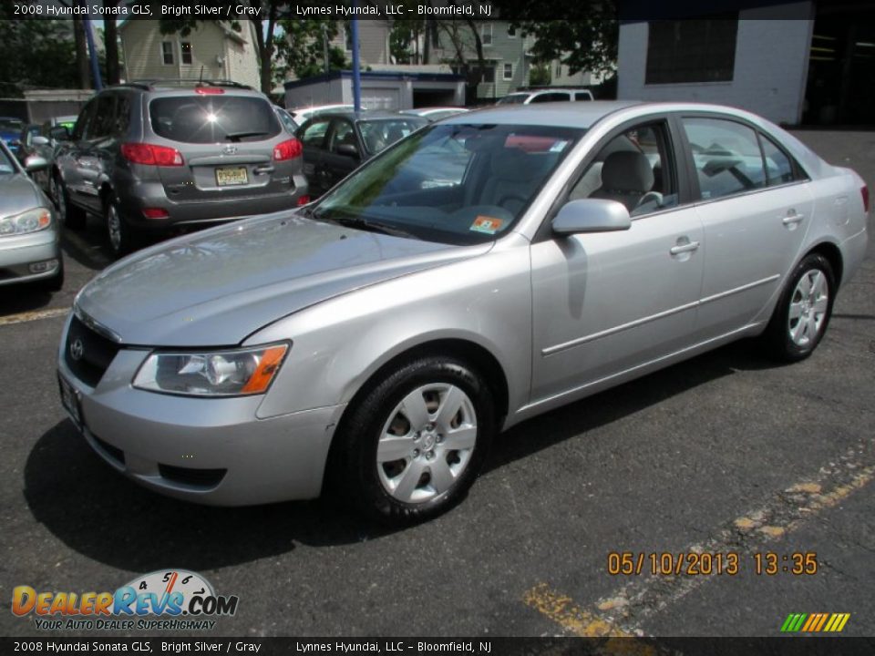 2008 Hyundai Sonata GLS Bright Silver / Gray Photo #3