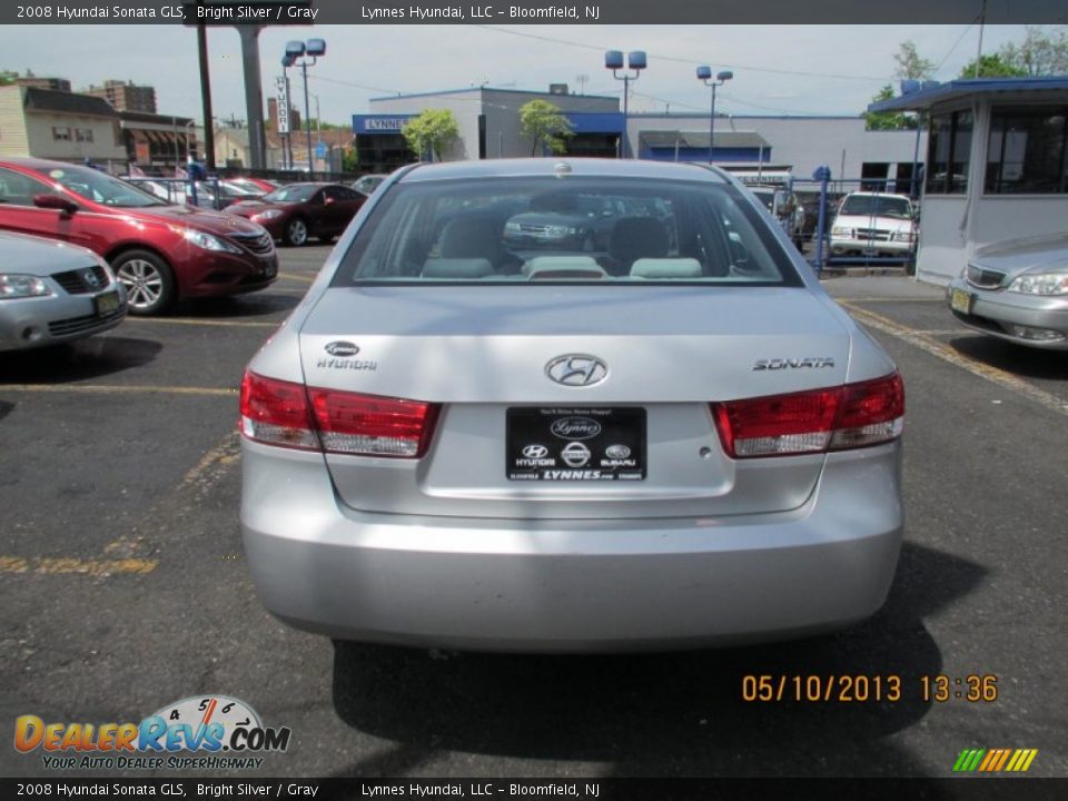 2008 Hyundai Sonata GLS Bright Silver / Gray Photo #4