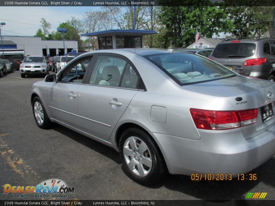 2008 Hyundai Sonata GLS Bright Silver / Gray Photo #5