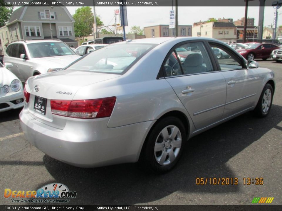 2008 Hyundai Sonata GLS Bright Silver / Gray Photo #6