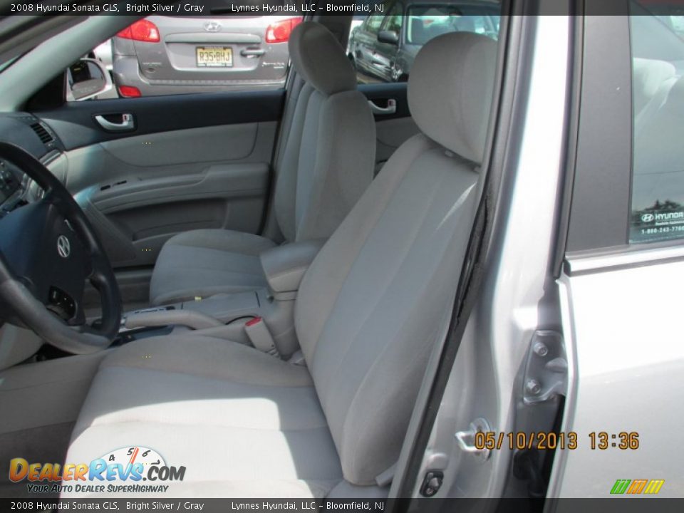 2008 Hyundai Sonata GLS Bright Silver / Gray Photo #7