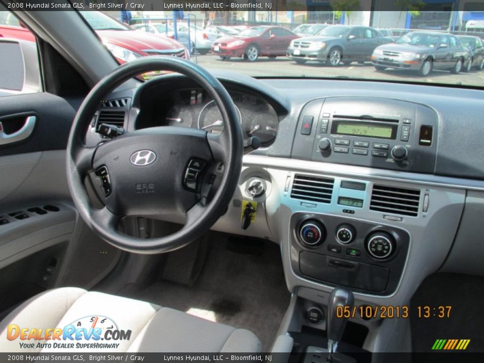 2008 Hyundai Sonata GLS Bright Silver / Gray Photo #12