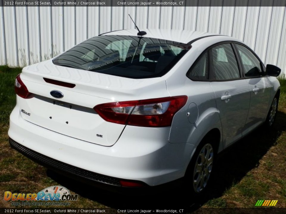 2012 Ford Focus SE Sedan Oxford White / Charcoal Black Photo #4