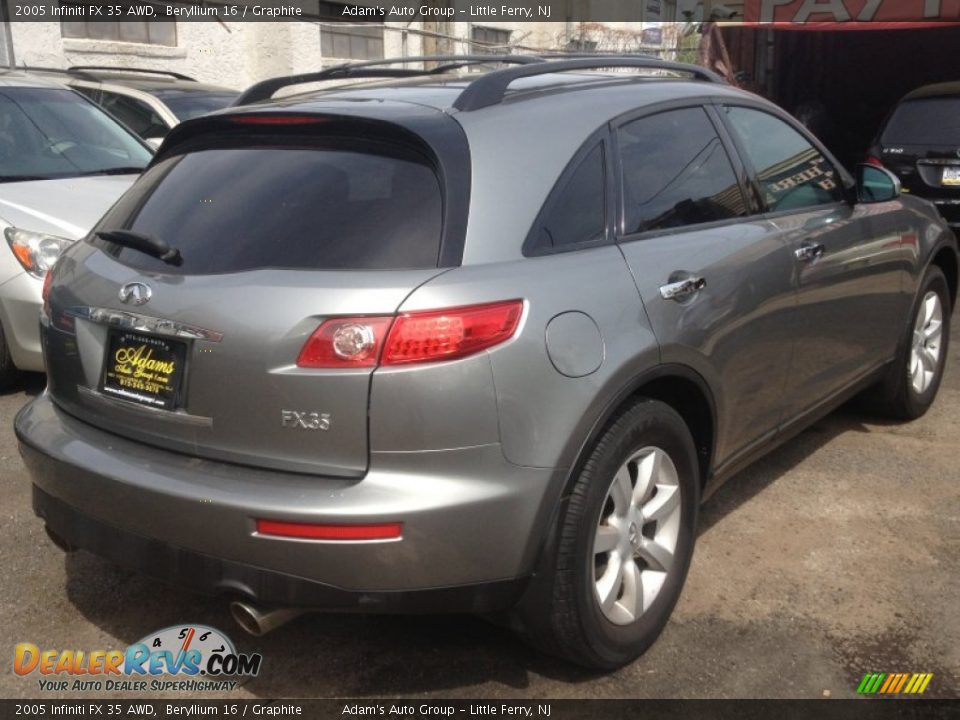 2005 Infiniti FX 35 AWD Beryllium 16 / Graphite Photo #4