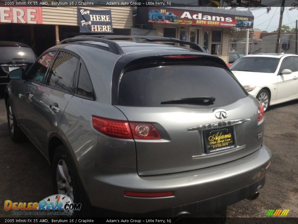 2005 Infiniti FX 35 AWD Beryllium 16 / Graphite Photo #6