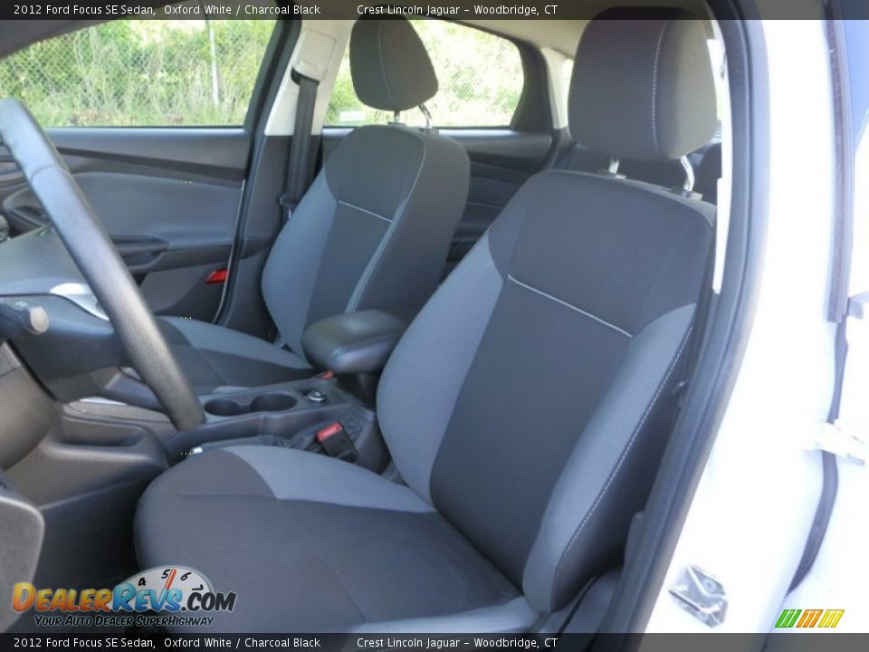2012 Ford Focus SE Sedan Oxford White / Charcoal Black Photo #8