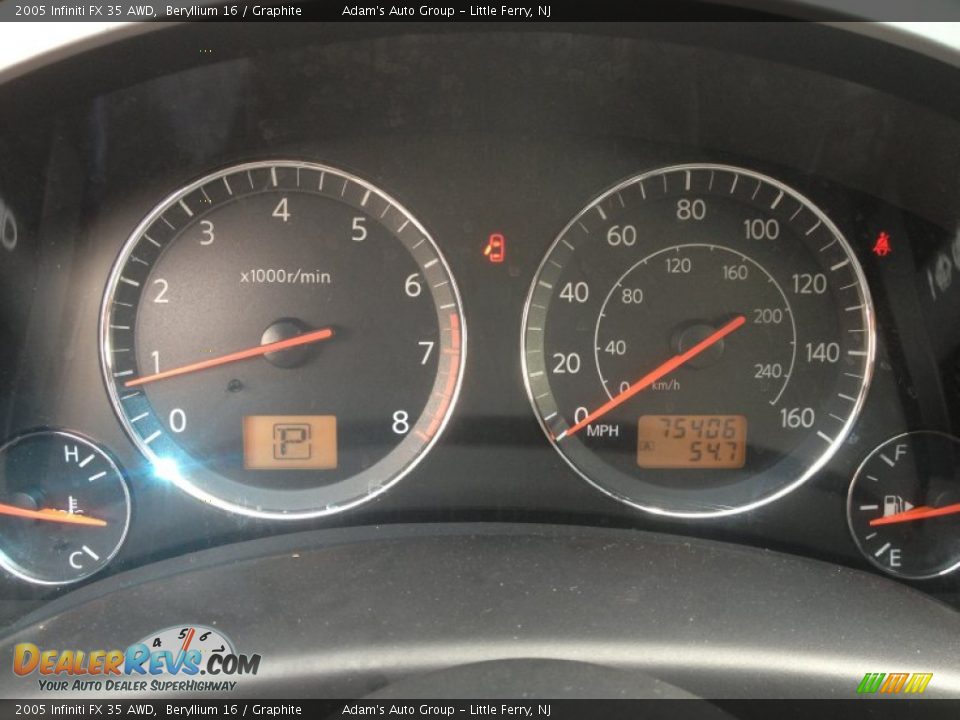 2005 Infiniti FX 35 AWD Beryllium 16 / Graphite Photo #13