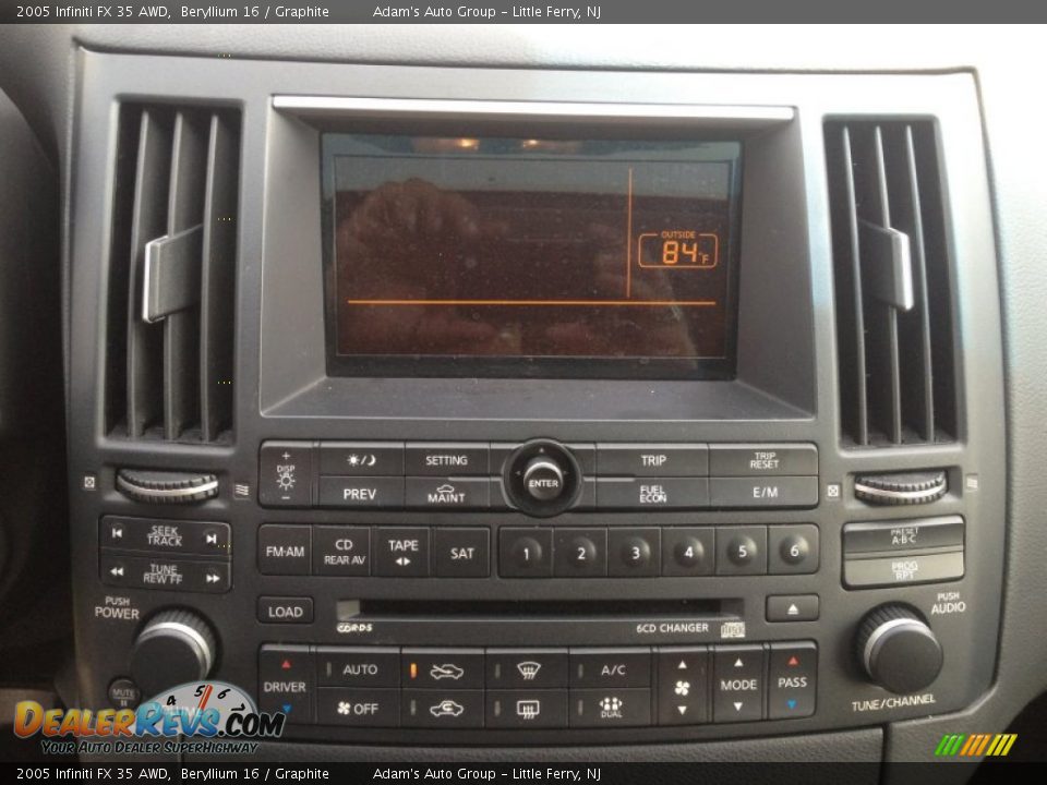 2005 Infiniti FX 35 AWD Beryllium 16 / Graphite Photo #14