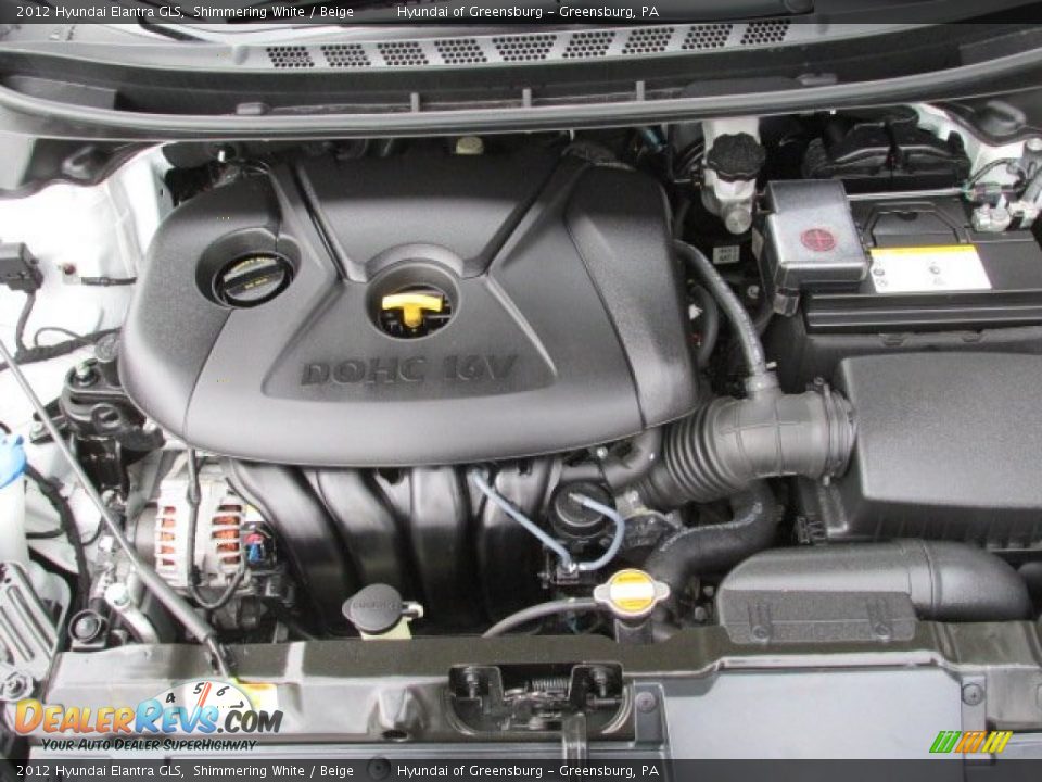 2012 Hyundai Elantra GLS Shimmering White / Beige Photo #10