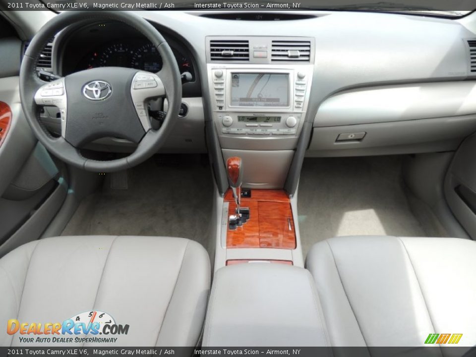 2011 Toyota Camry XLE V6 Magnetic Gray Metallic / Ash Photo #12