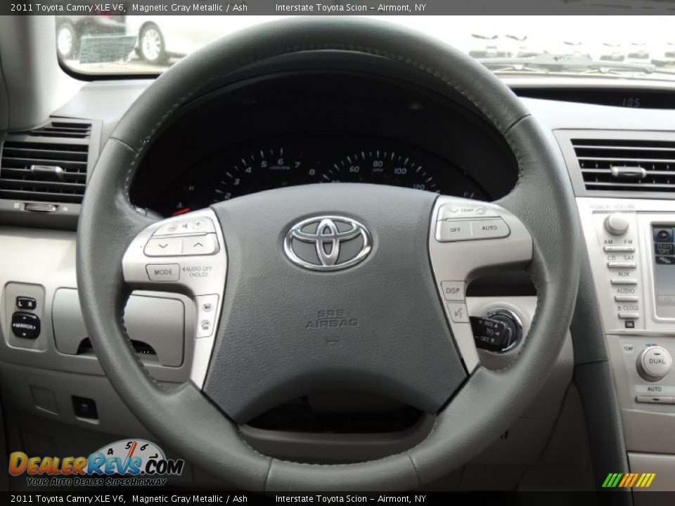 2011 Toyota Camry XLE V6 Magnetic Gray Metallic / Ash Photo #13