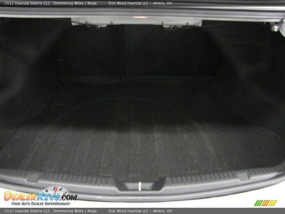 2012 Hyundai Elantra GLS Shimmering White / Beige Photo #4