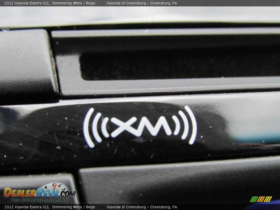 2012 Hyundai Elantra GLS Shimmering White / Beige Photo #15