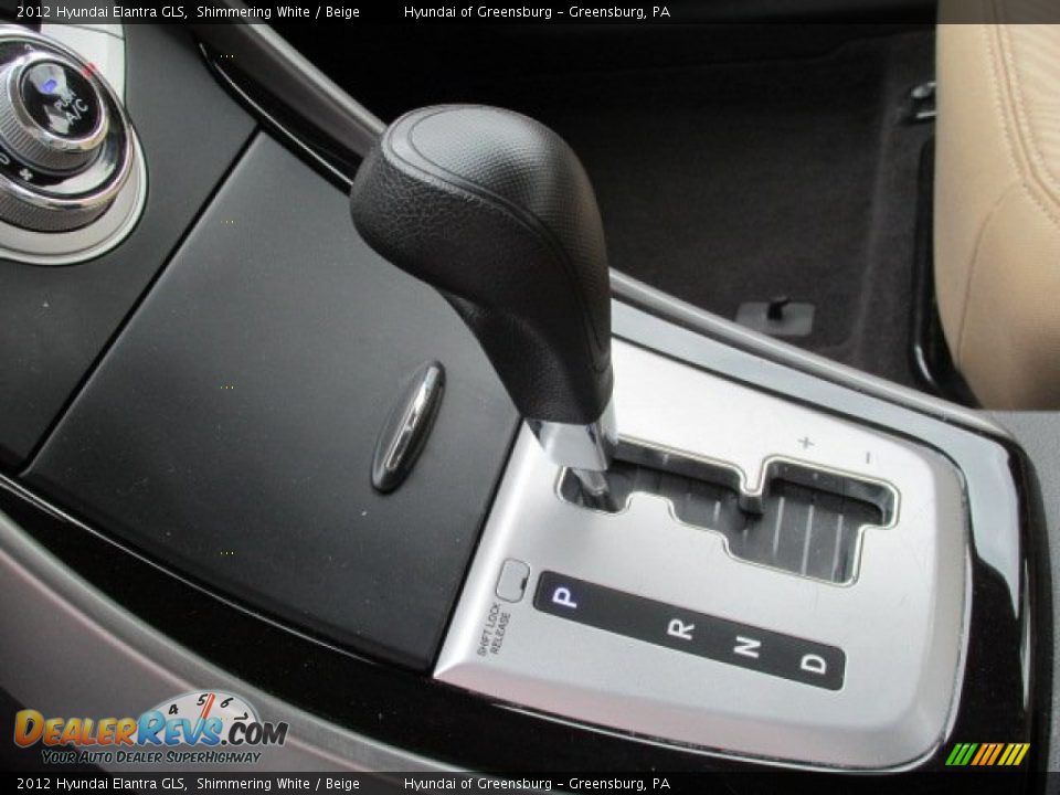 2012 Hyundai Elantra GLS Shimmering White / Beige Photo #16
