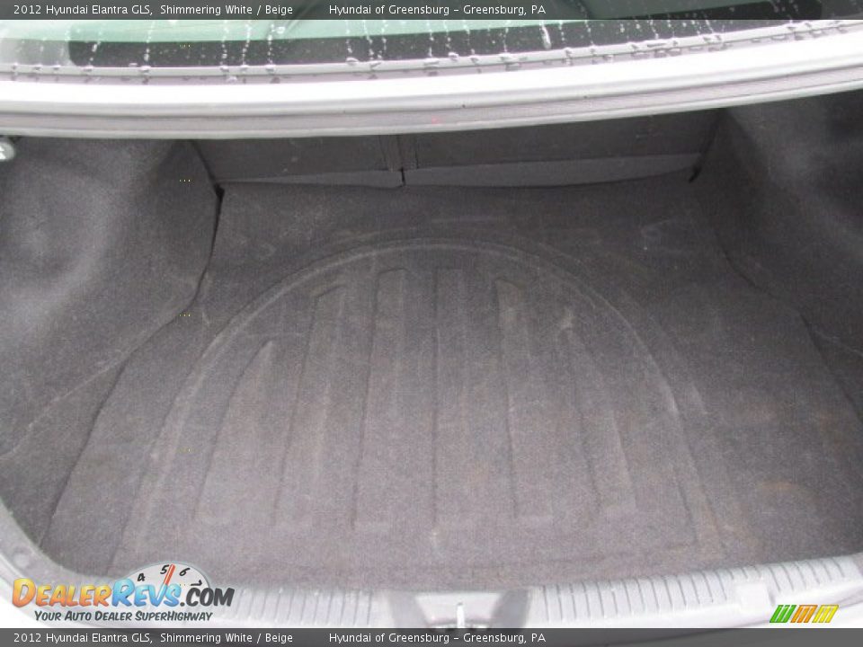 2012 Hyundai Elantra GLS Shimmering White / Beige Photo #19