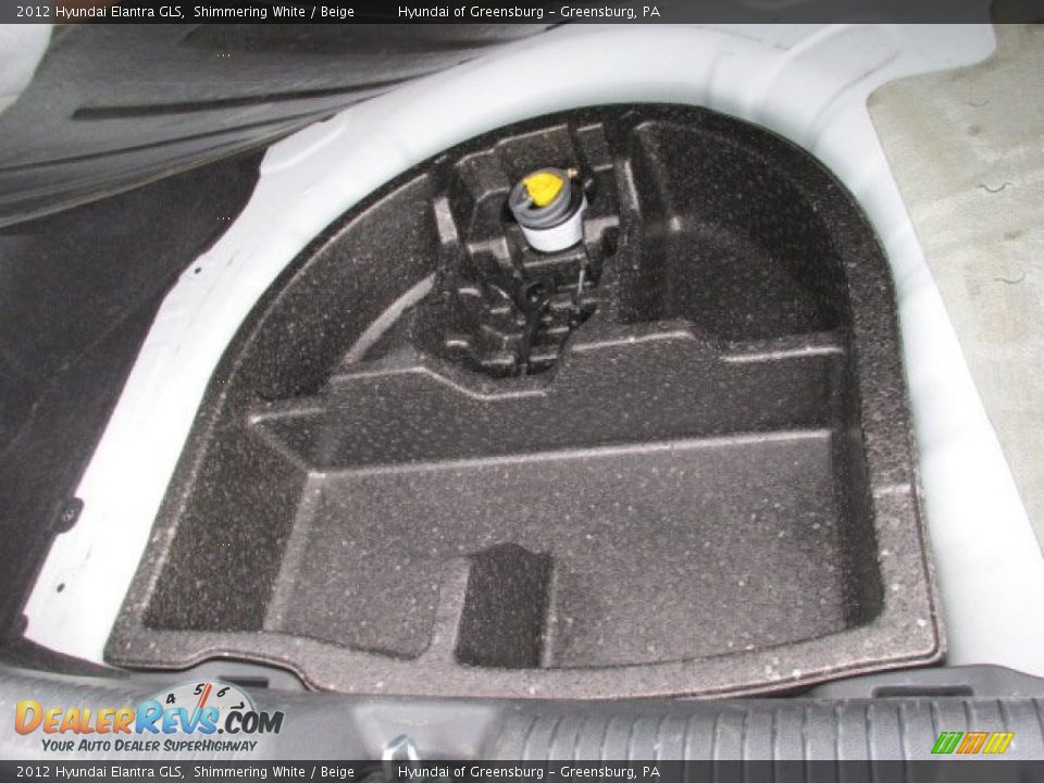 2012 Hyundai Elantra GLS Shimmering White / Beige Photo #20