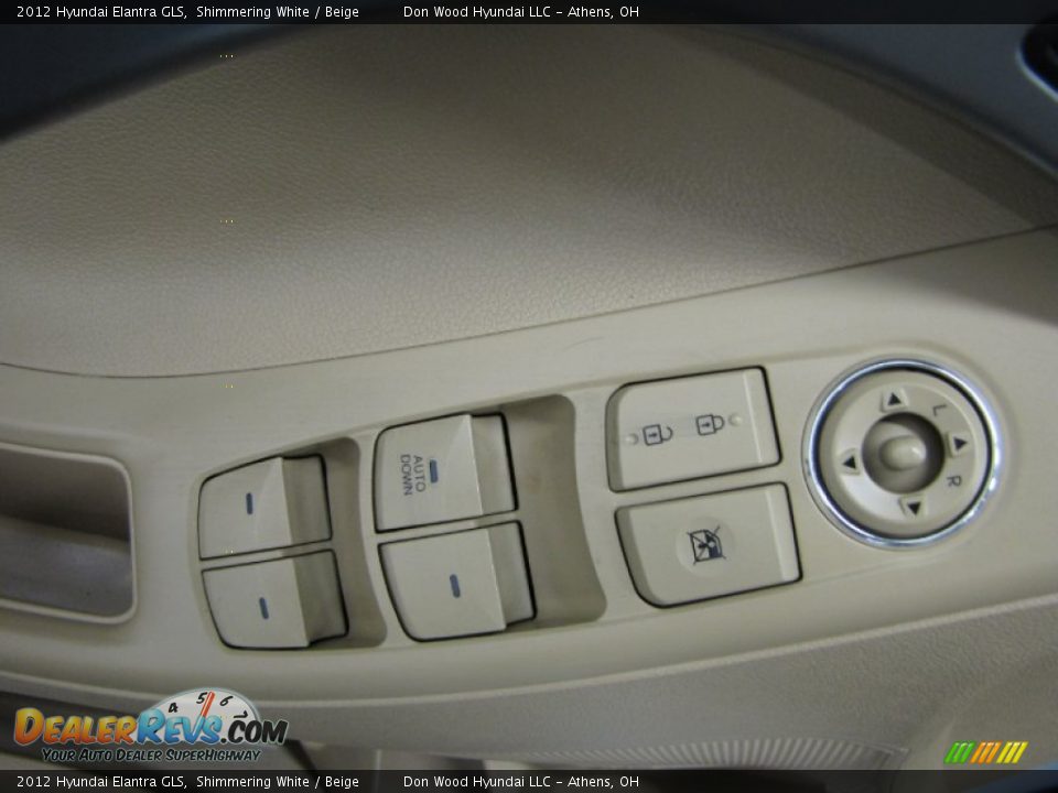 2012 Hyundai Elantra GLS Shimmering White / Beige Photo #11