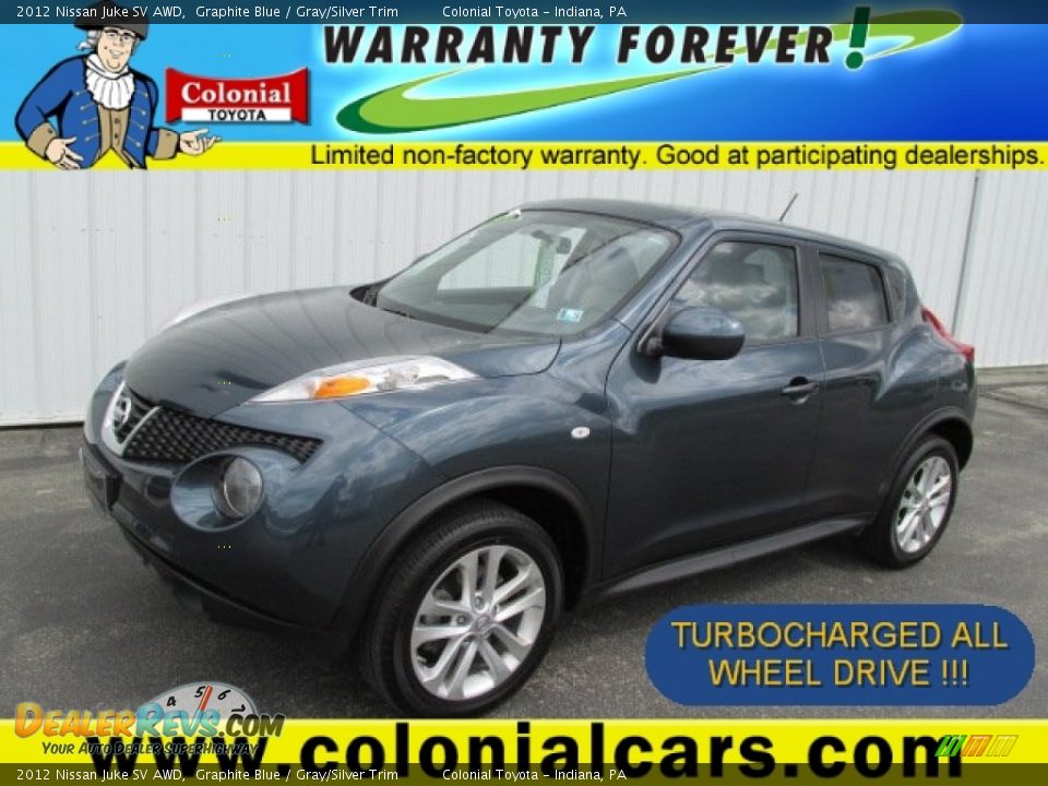 2012 Nissan Juke SV AWD Graphite Blue / Gray/Silver Trim Photo #1