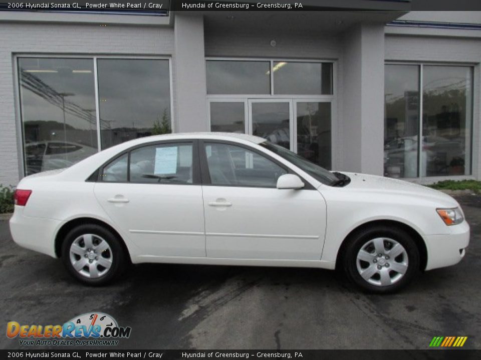 2006 Hyundai Sonata GL Powder White Pearl / Gray Photo #2