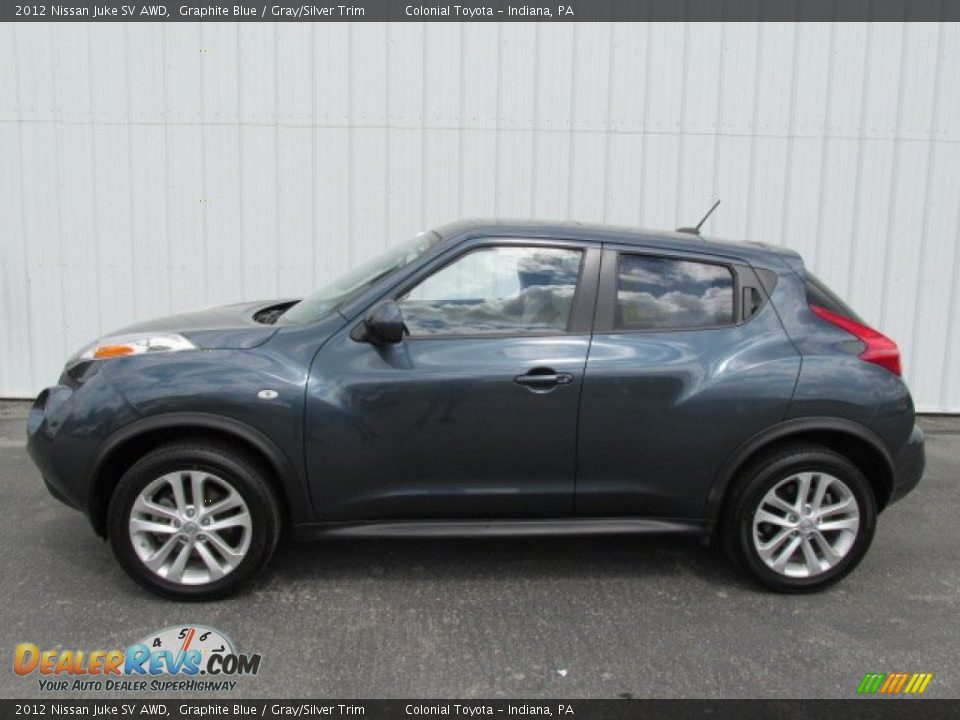 2012 Nissan Juke SV AWD Graphite Blue / Gray/Silver Trim Photo #2