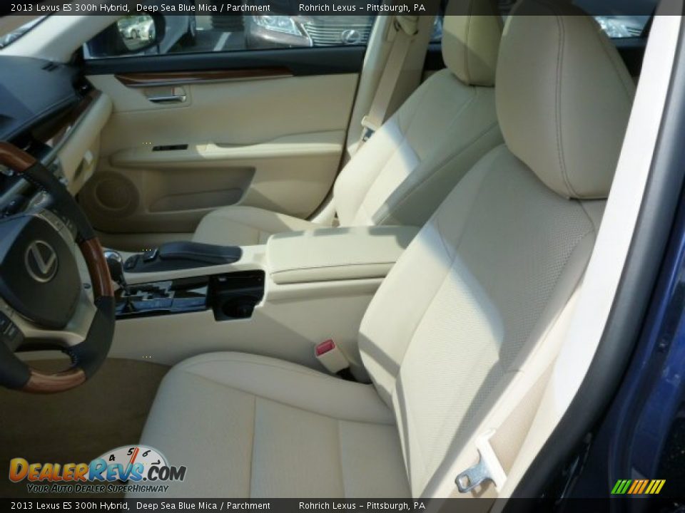 2013 Lexus ES 300h Hybrid Deep Sea Blue Mica / Parchment Photo #10