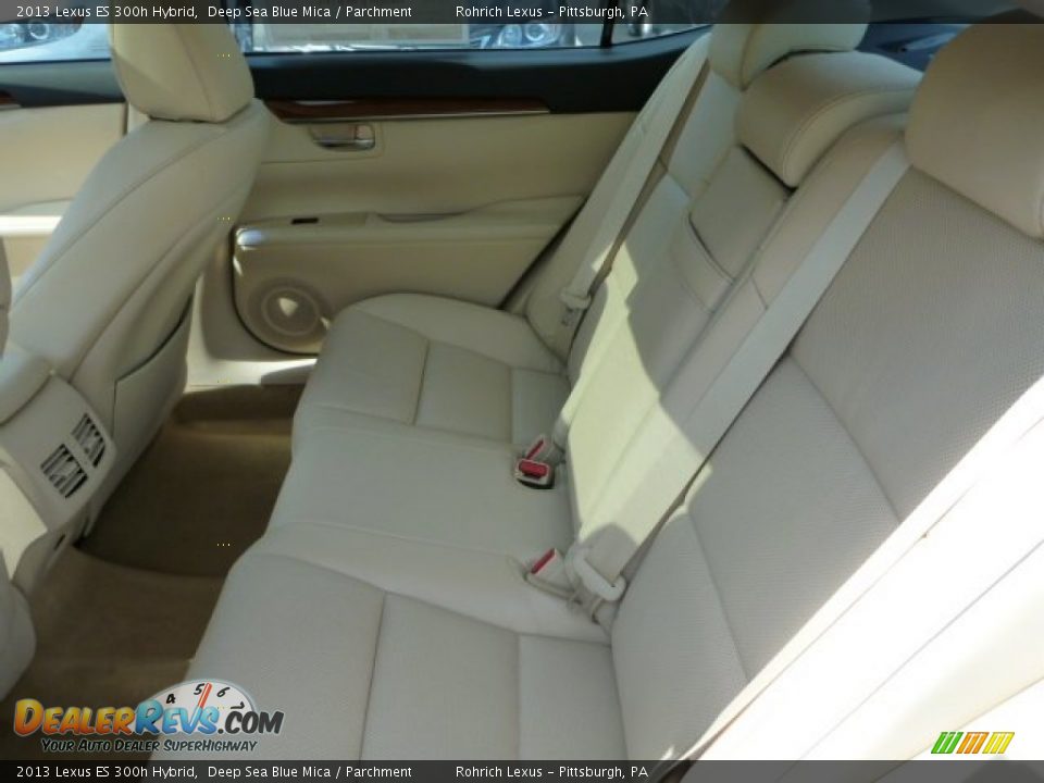 2013 Lexus ES 300h Hybrid Deep Sea Blue Mica / Parchment Photo #11