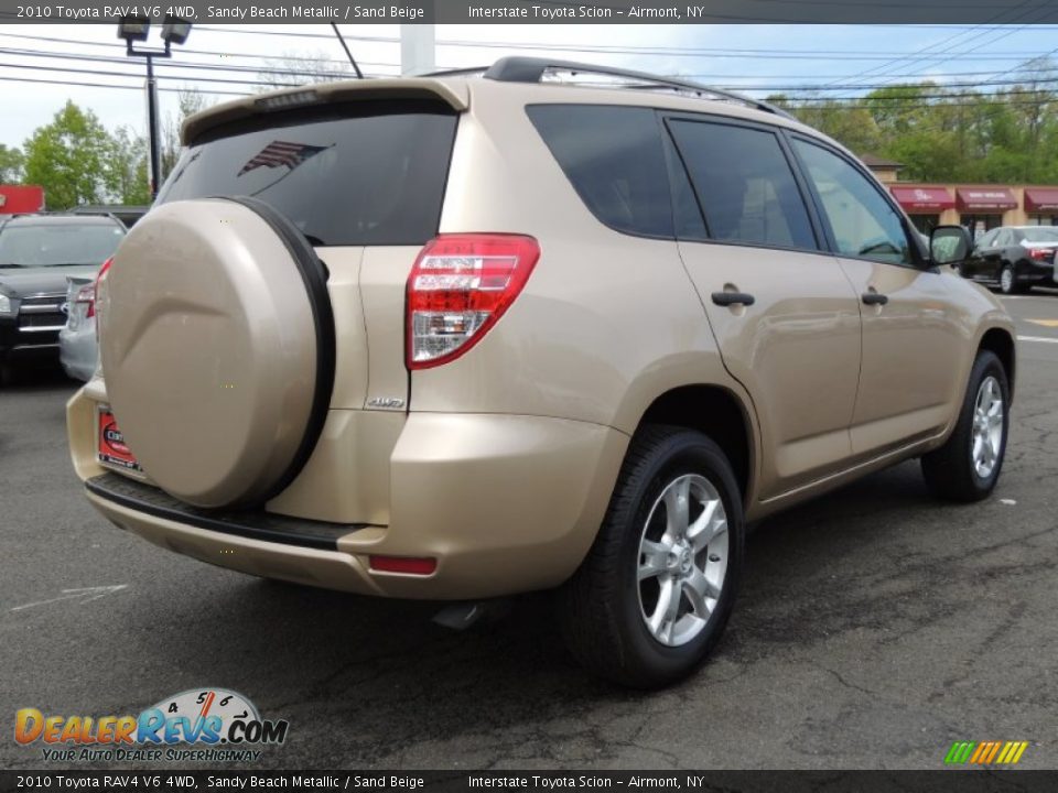 2010 Toyota RAV4 V6 4WD Sandy Beach Metallic / Sand Beige Photo #4