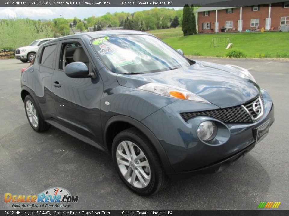 2012 Nissan Juke SV AWD Graphite Blue / Gray/Silver Trim Photo #4