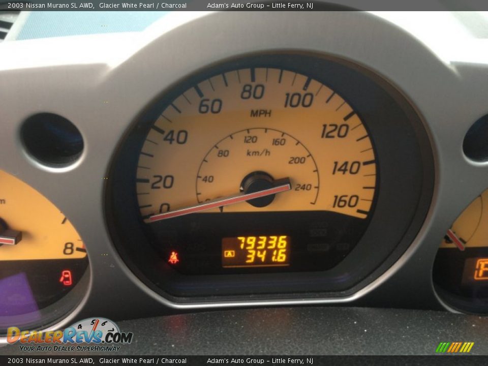2003 Nissan Murano SL AWD Glacier White Pearl / Charcoal Photo #10