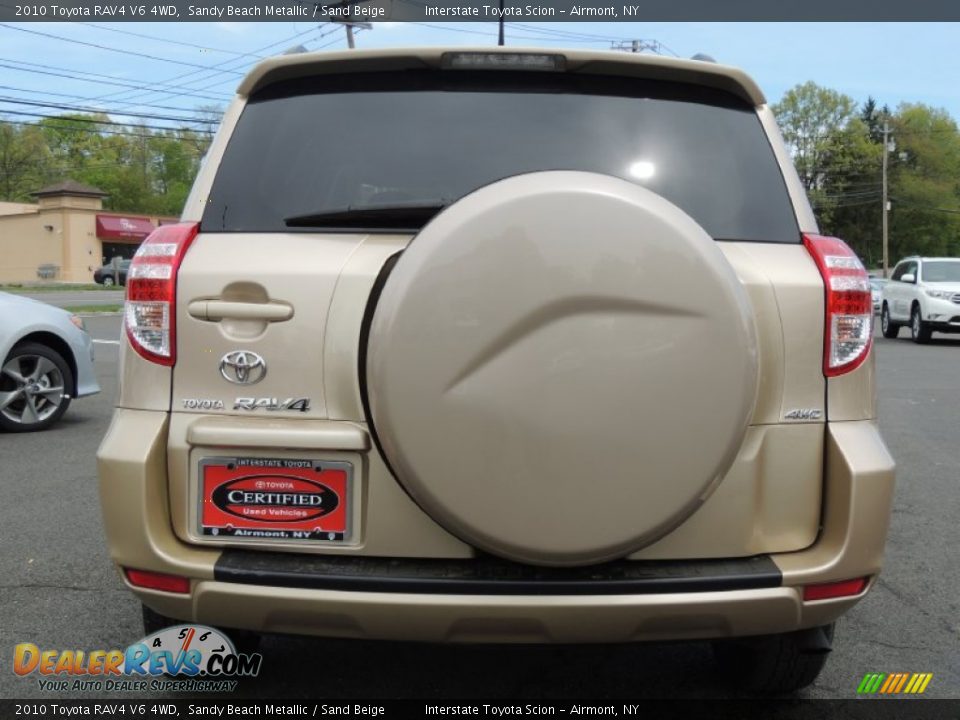 2010 Toyota RAV4 V6 4WD Sandy Beach Metallic / Sand Beige Photo #5