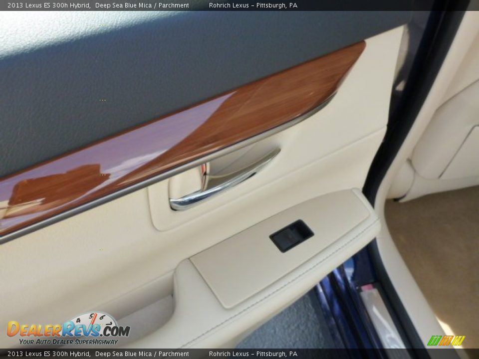 2013 Lexus ES 300h Hybrid Deep Sea Blue Mica / Parchment Photo #13