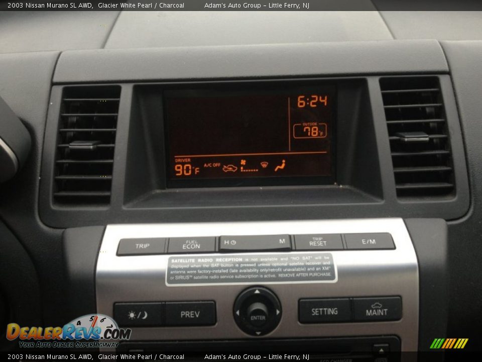 2003 Nissan Murano SL AWD Glacier White Pearl / Charcoal Photo #11