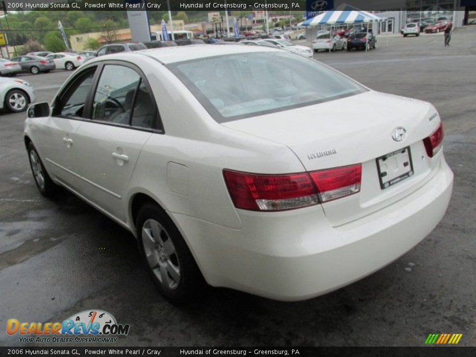 2006 Hyundai Sonata GL Powder White Pearl / Gray Photo #7