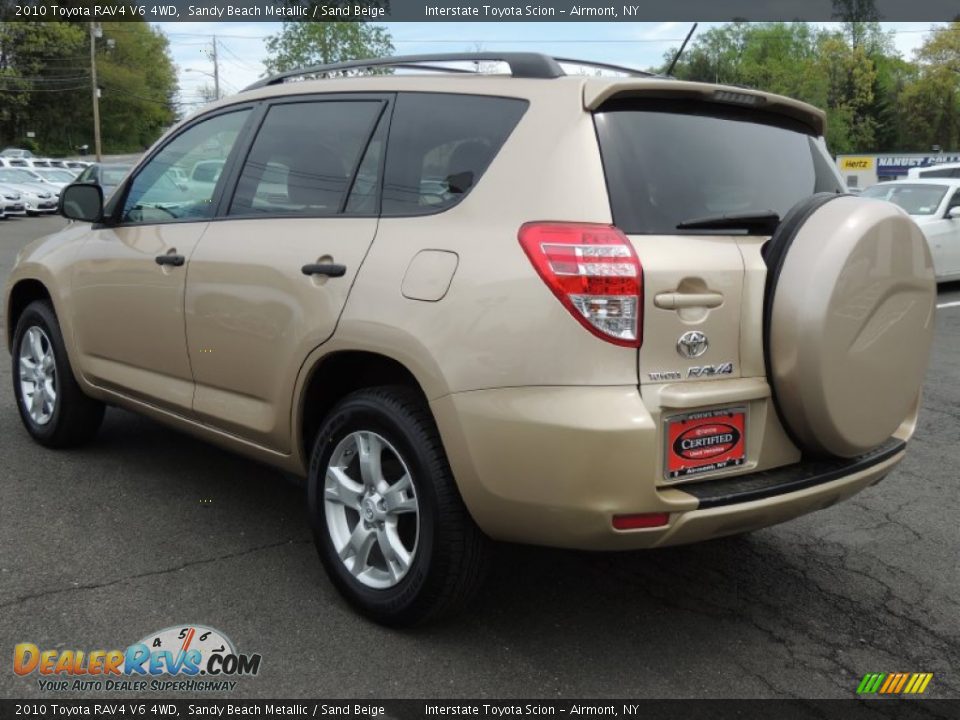 2010 Toyota RAV4 V6 4WD Sandy Beach Metallic / Sand Beige Photo #6
