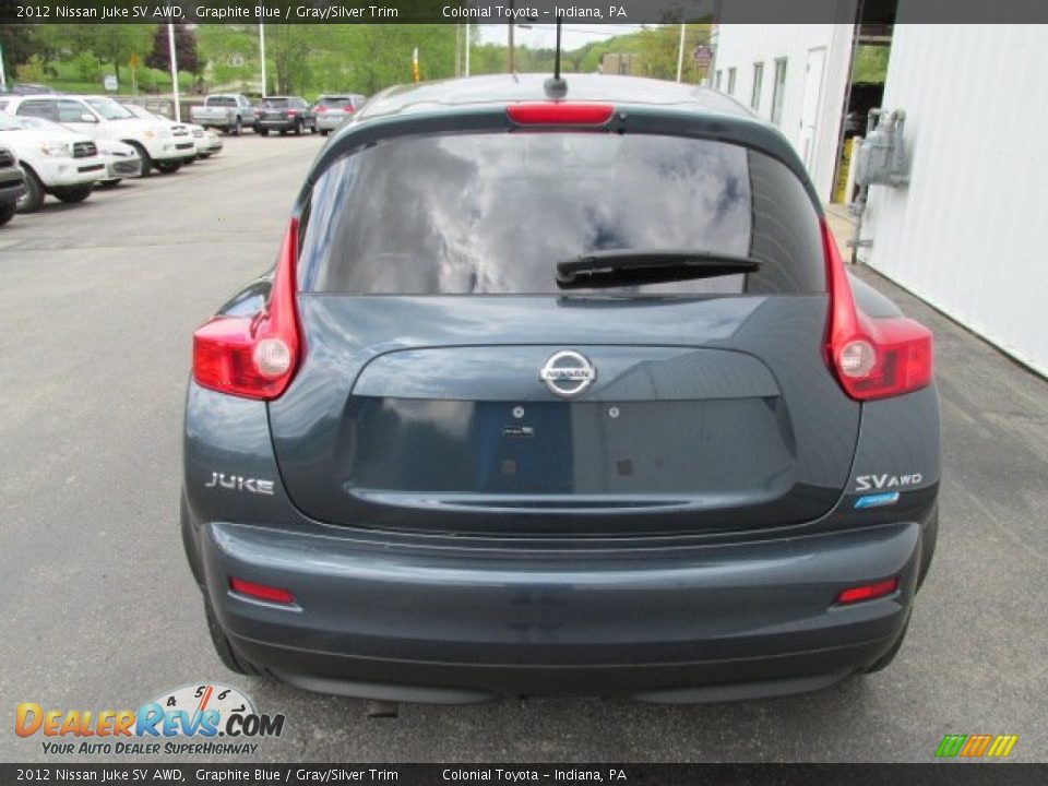 2012 Nissan Juke SV AWD Graphite Blue / Gray/Silver Trim Photo #7