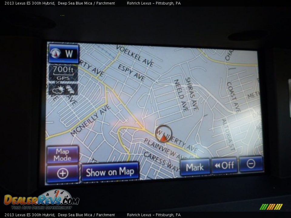 2013 Lexus ES 300h Hybrid Deep Sea Blue Mica / Parchment Photo #16