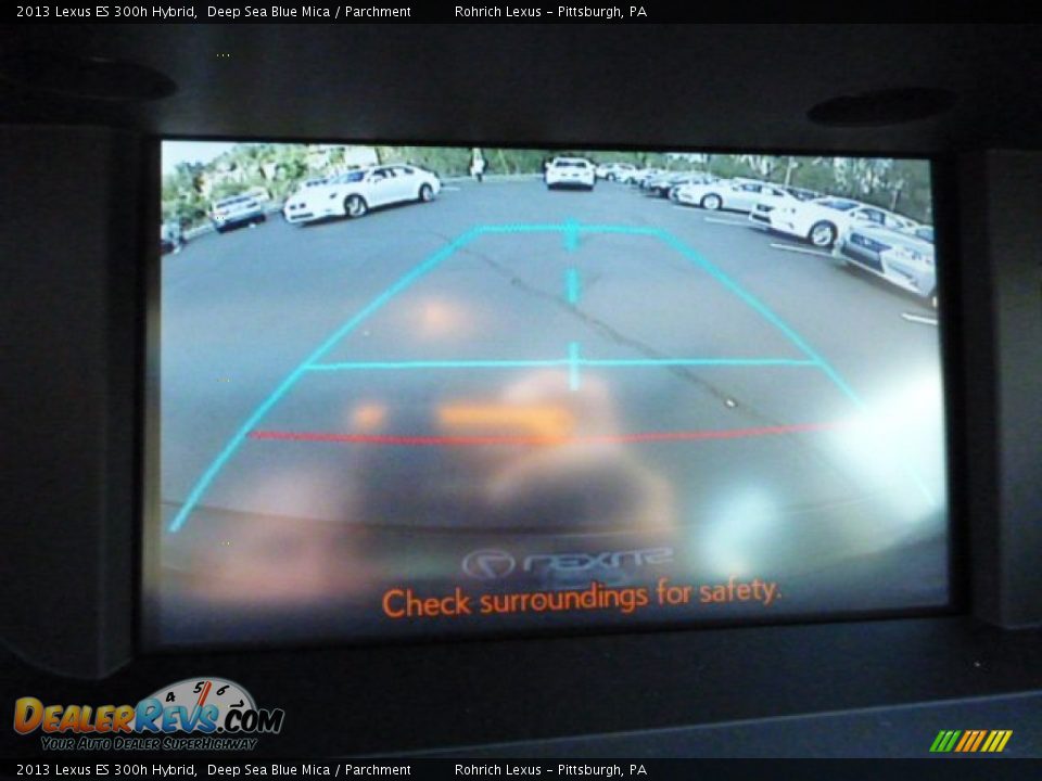 2013 Lexus ES 300h Hybrid Deep Sea Blue Mica / Parchment Photo #17