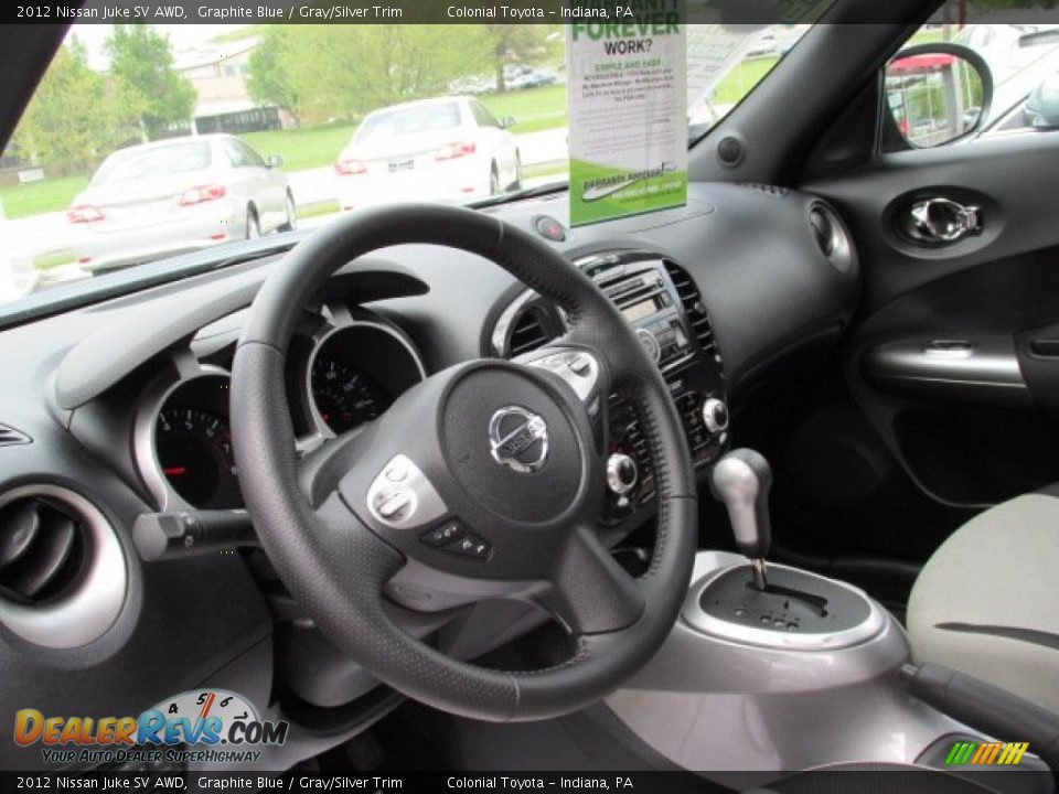 2012 Nissan Juke SV AWD Graphite Blue / Gray/Silver Trim Photo #10