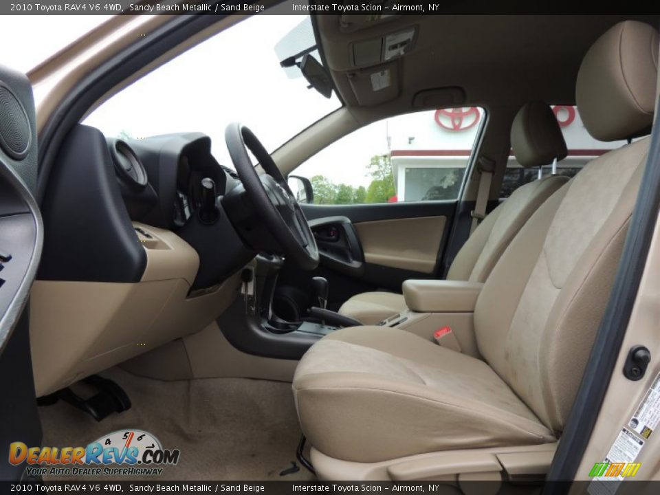 2010 Toyota RAV4 V6 4WD Sandy Beach Metallic / Sand Beige Photo #10
