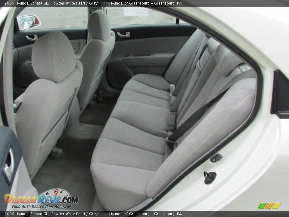 2006 Hyundai Sonata GL Powder White Pearl / Gray Photo #18