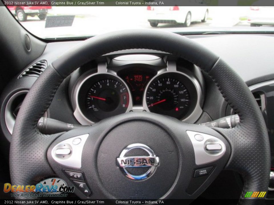 2012 Nissan Juke SV AWD Graphite Blue / Gray/Silver Trim Photo #17