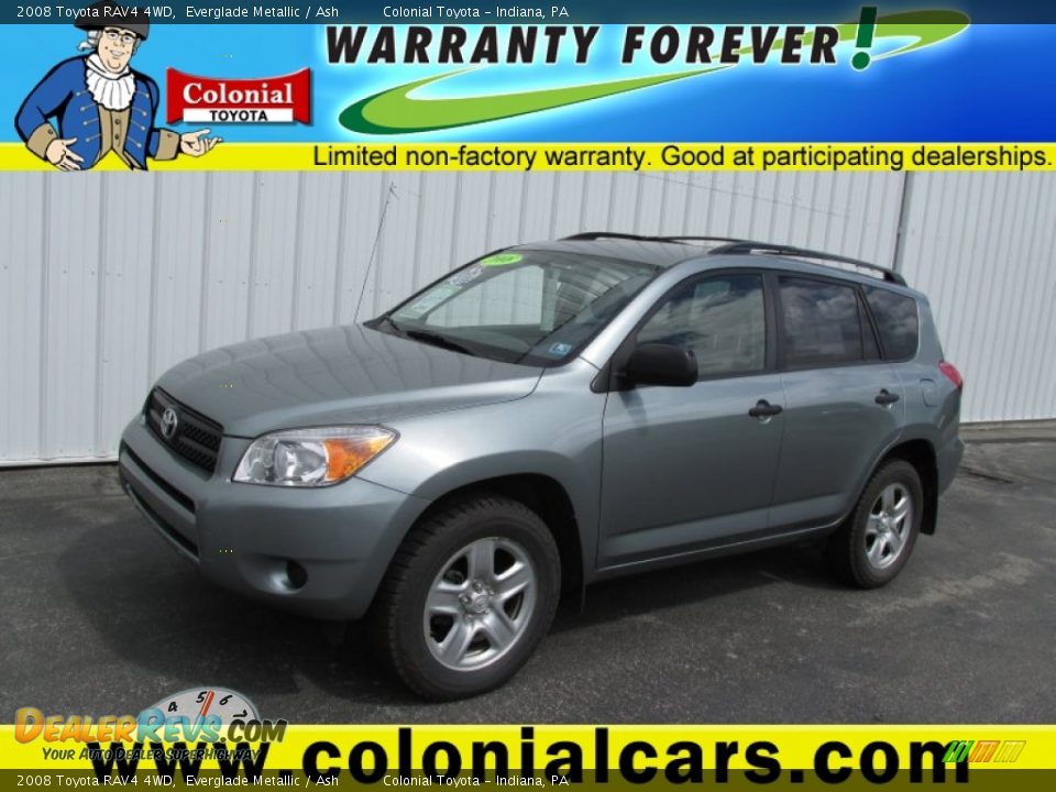 2008 Toyota RAV4 4WD Everglade Metallic / Ash Photo #1