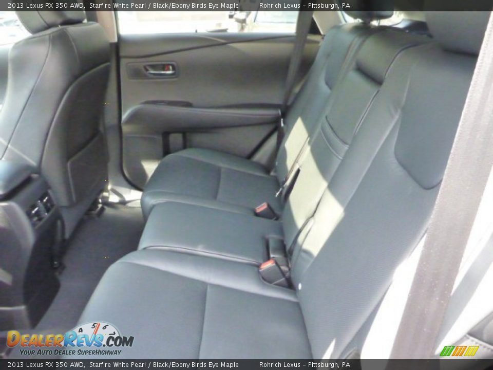 2013 Lexus RX 350 AWD Starfire White Pearl / Black/Ebony Birds Eye Maple Photo #11