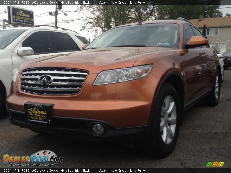 2004 Infiniti FX 35 AWD Liquid Copper Metallic / Brick/Black Photo #1