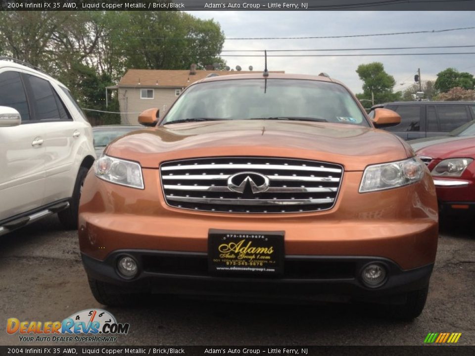 2004 Infiniti FX 35 AWD Liquid Copper Metallic / Brick/Black Photo #2