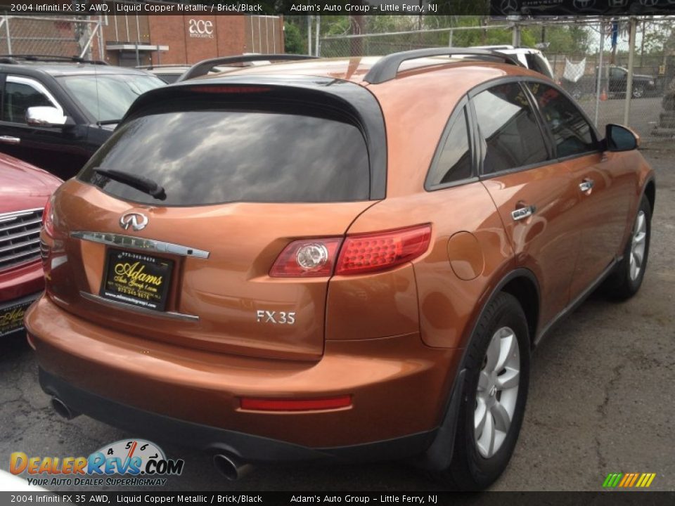 2004 Infiniti FX 35 AWD Liquid Copper Metallic / Brick/Black Photo #4